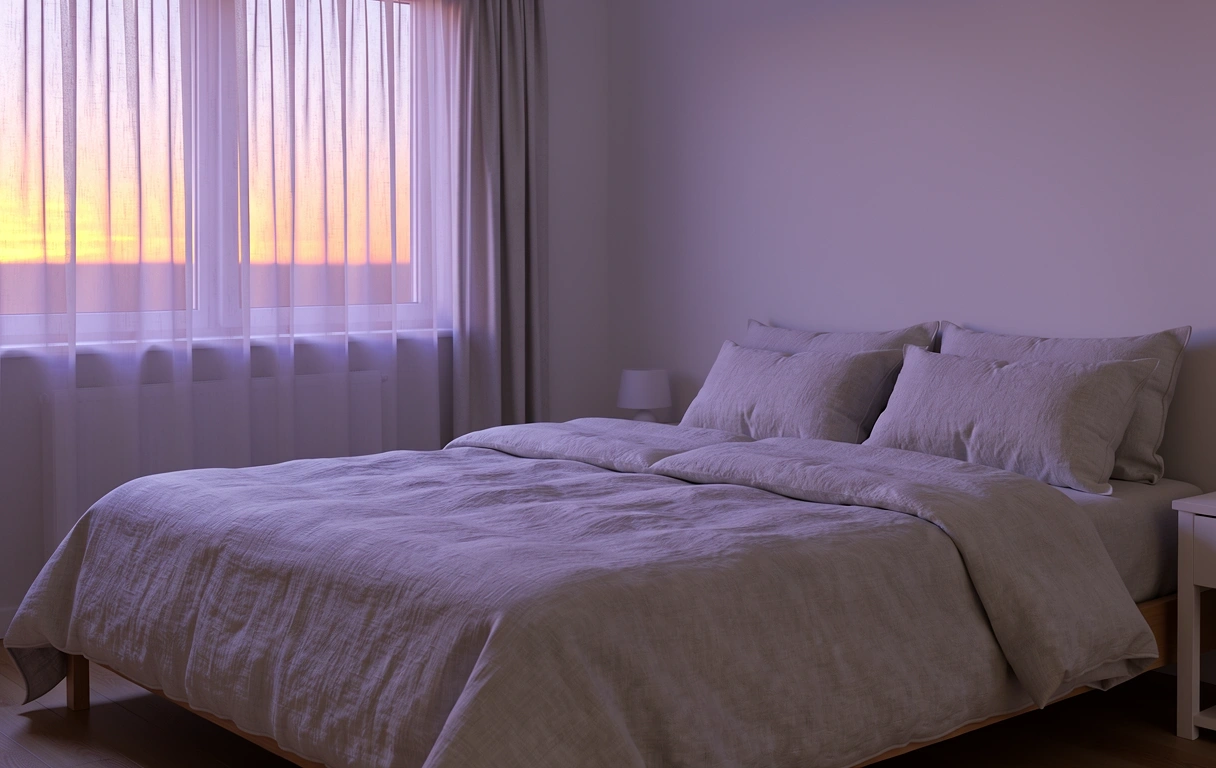 Ambiance de chambre apaisante pour le sommeil